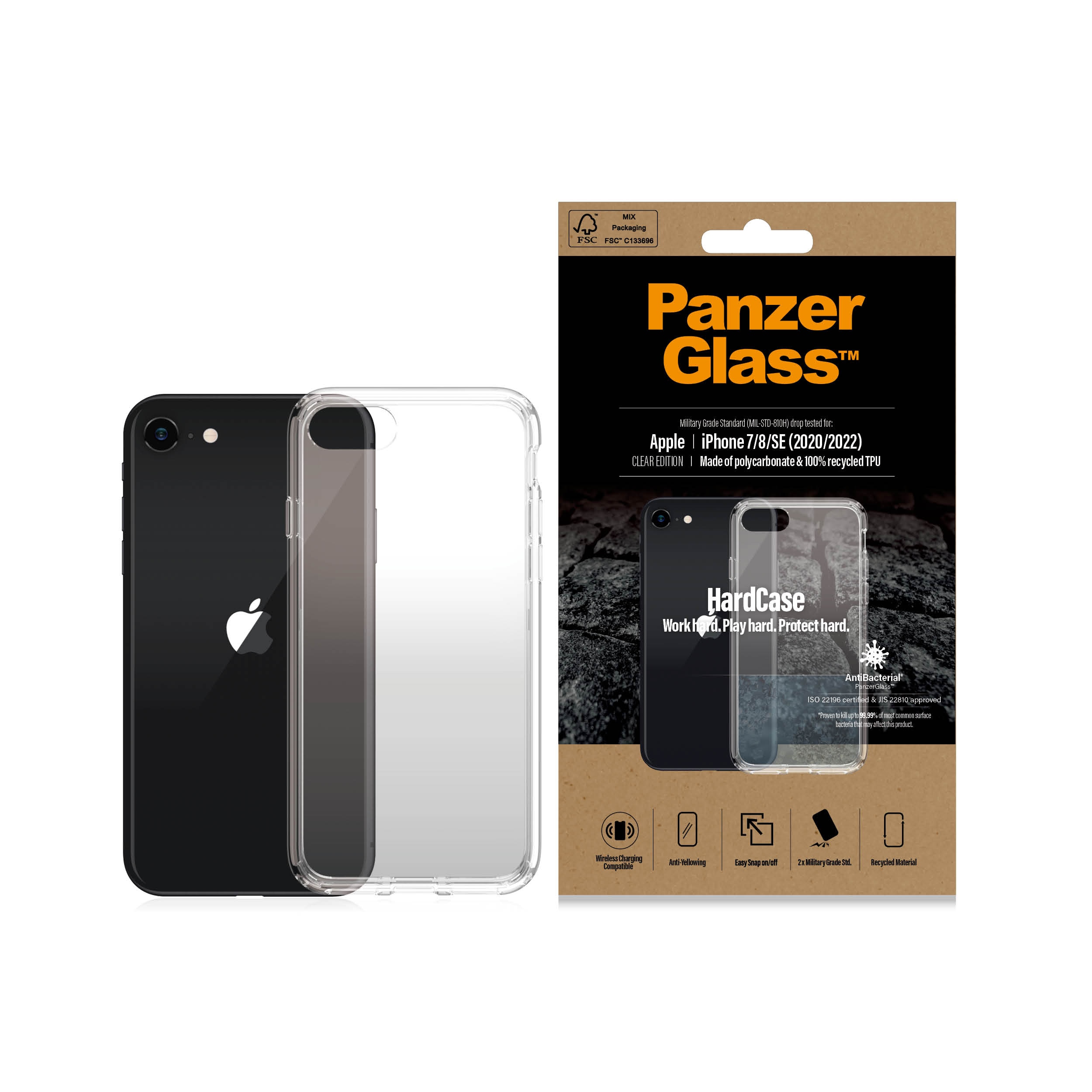 PanzerGlass Hardcase Funda iPhone 8 transparente - Comprar online