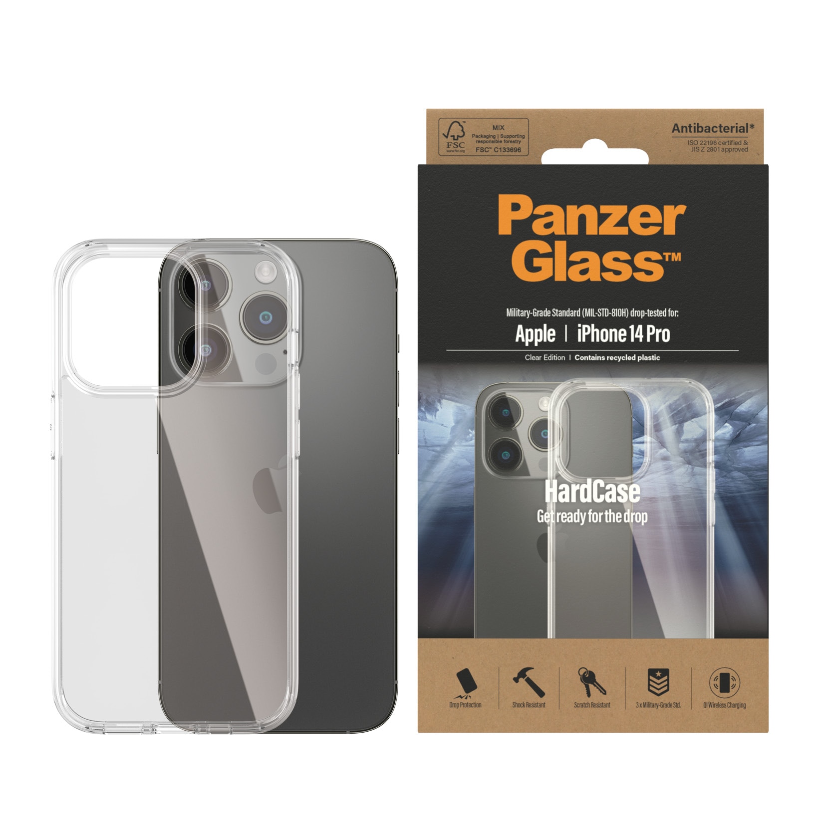 Hardcase Funda iPhone 14 Pro transparente