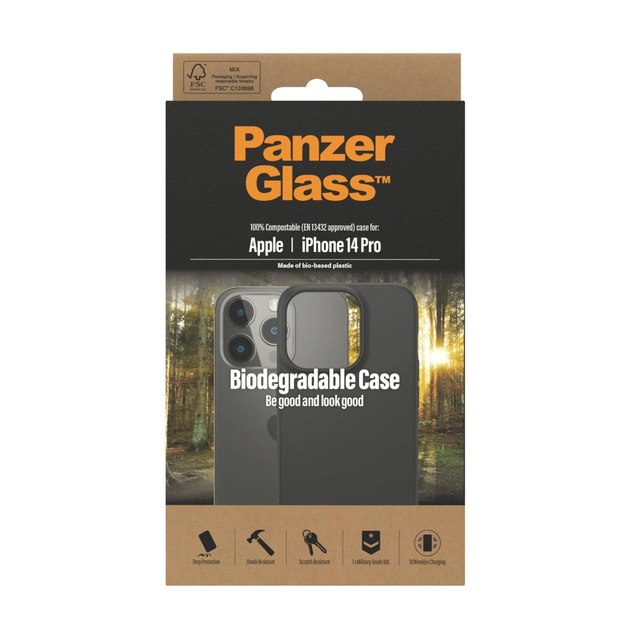 Biodegradable Funda iPhone 14 Pro negro