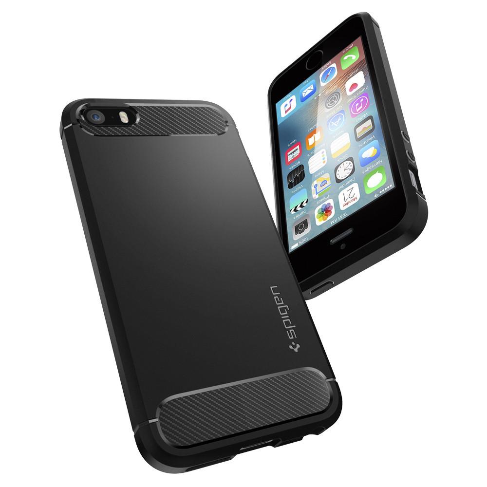 Funda Rugged Armor iPhone 5/5S/SE Black