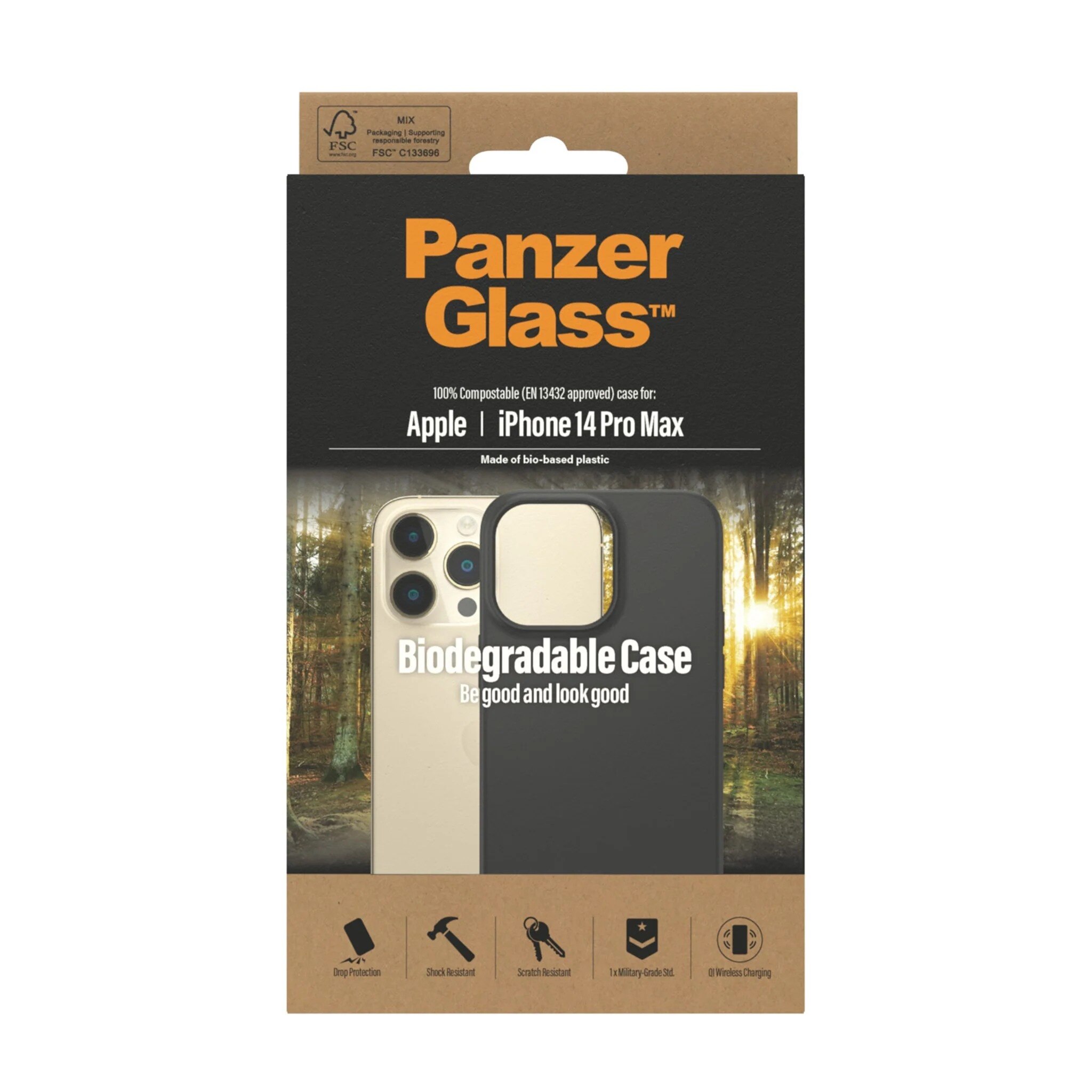 Biodegradable Funda iPhone 14 Pro Max negro