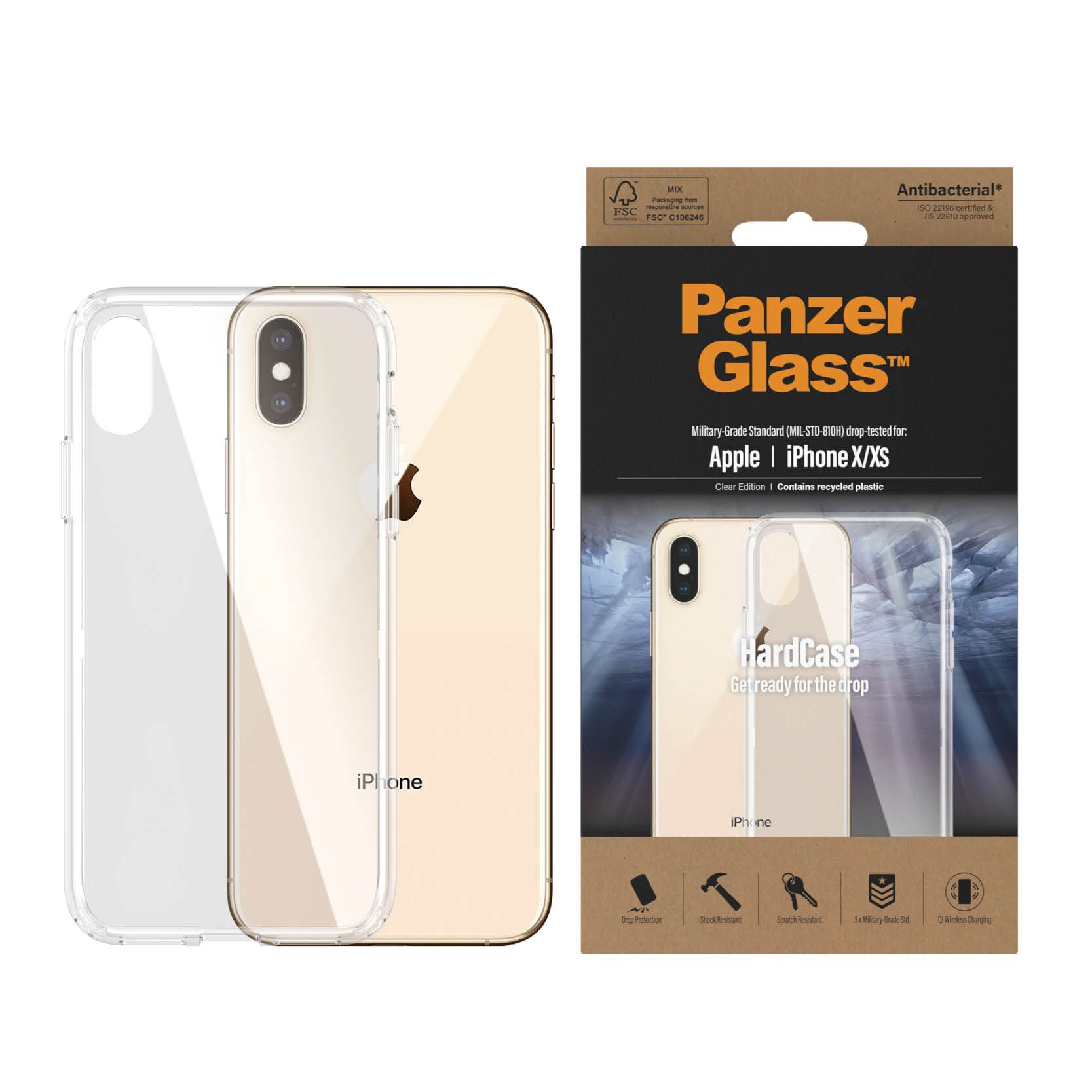 Hardcase Funda iPhone X/XS transparente