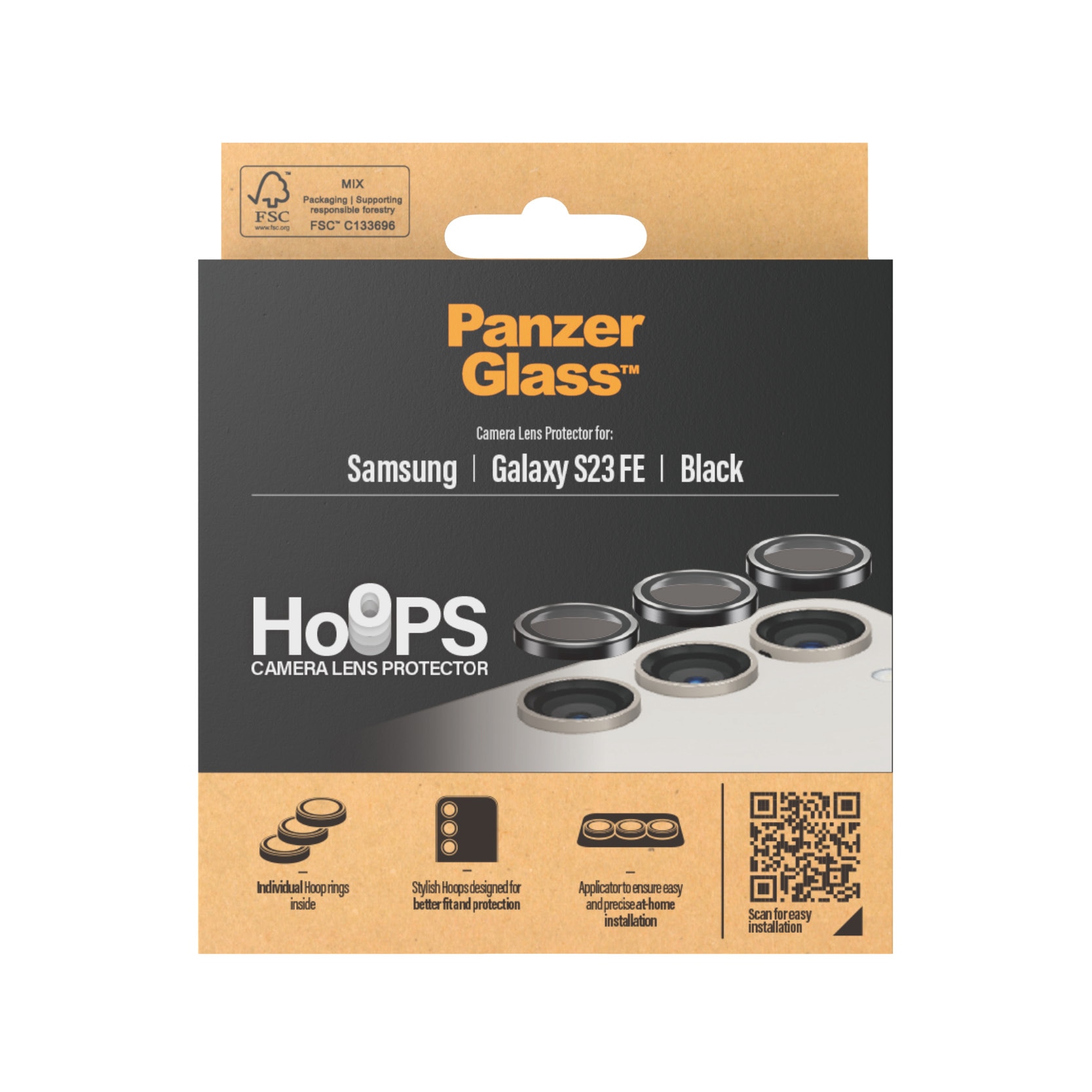 Samsung Galaxy S23 FE Hoops Camera Lens Protector Negro
