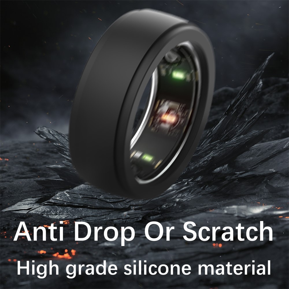Funda de silicona Samsung Galaxy Ring talla 10–13, negro