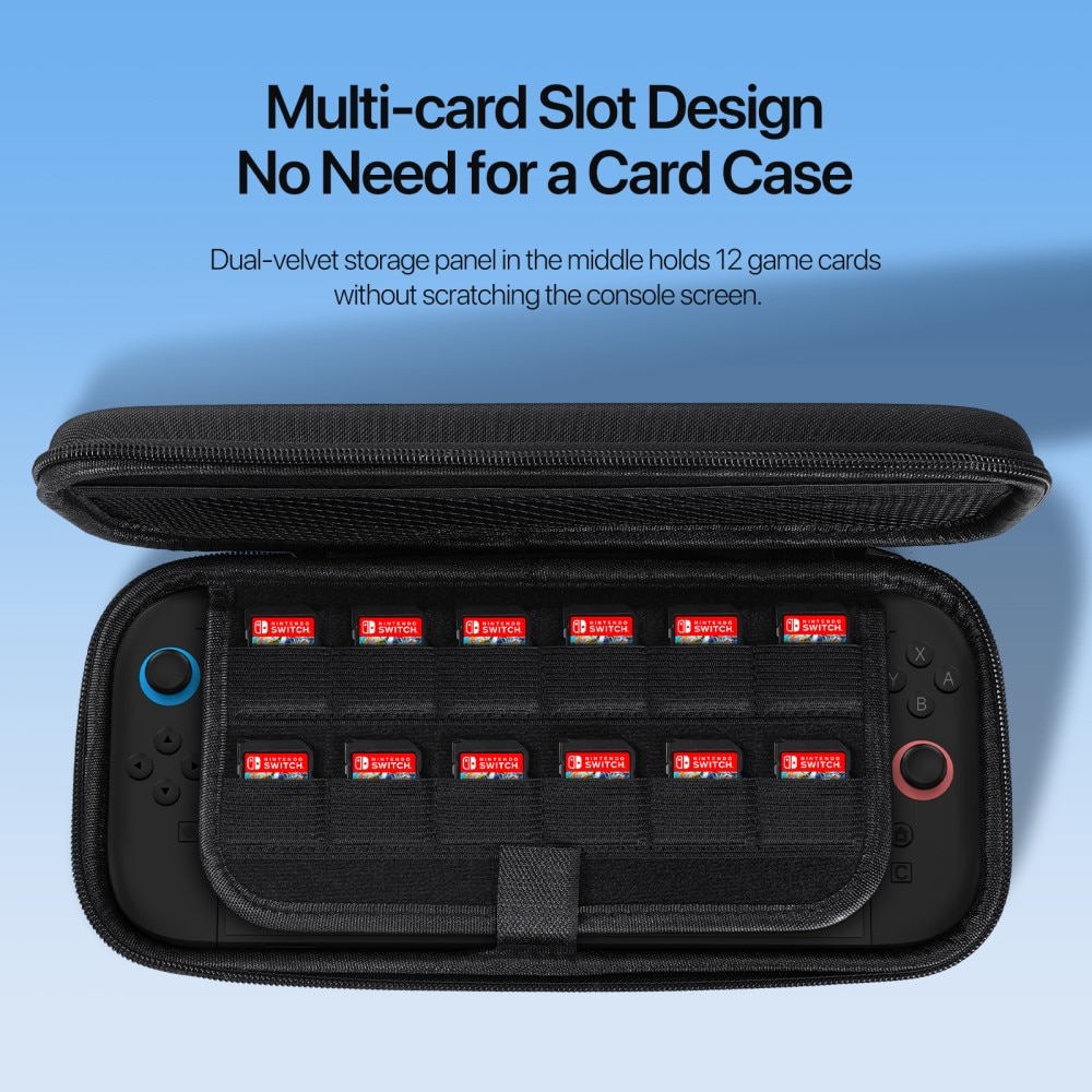 Estuche de almacenamiento para Nintendo Switch 2 negro
