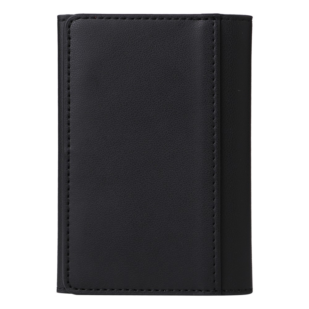 Billetera de cuero con soporte y MagSafe, negro