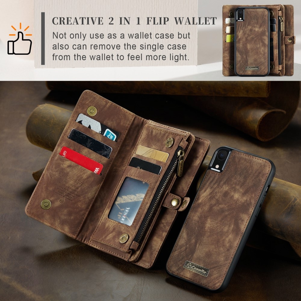 Cartera Multi-Slot iPhone Xr Marrón