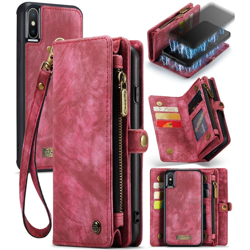 Cartera Multi-Slot iPhone Xs Max Rojo