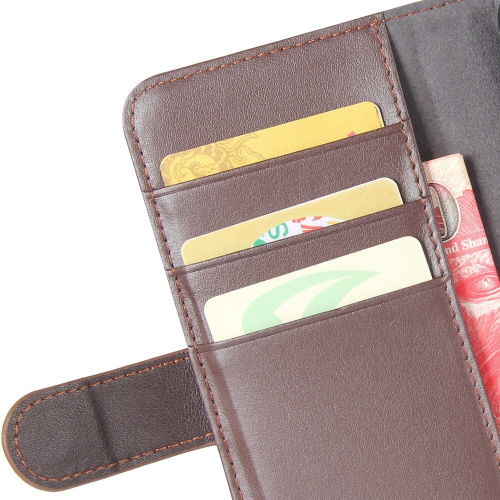 Funda de cuero genuino iPhone 11 Pro Max, Marrón