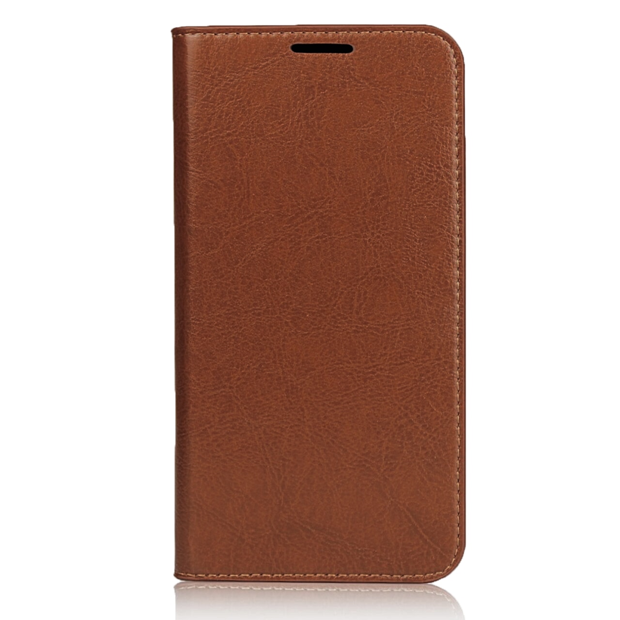 Funda cartera de cuero genuino iPhone 11 Pro Marrón