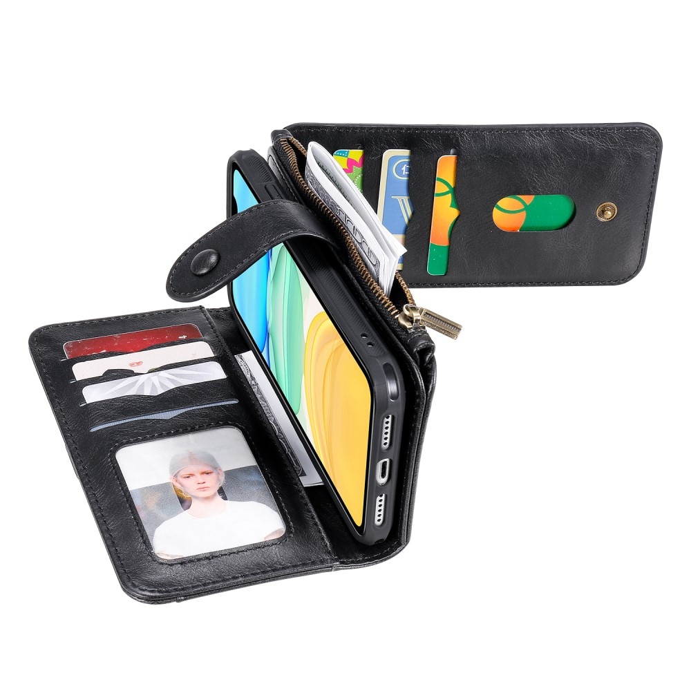 Magnet Leather Multi Wallet iPhone 11 negro