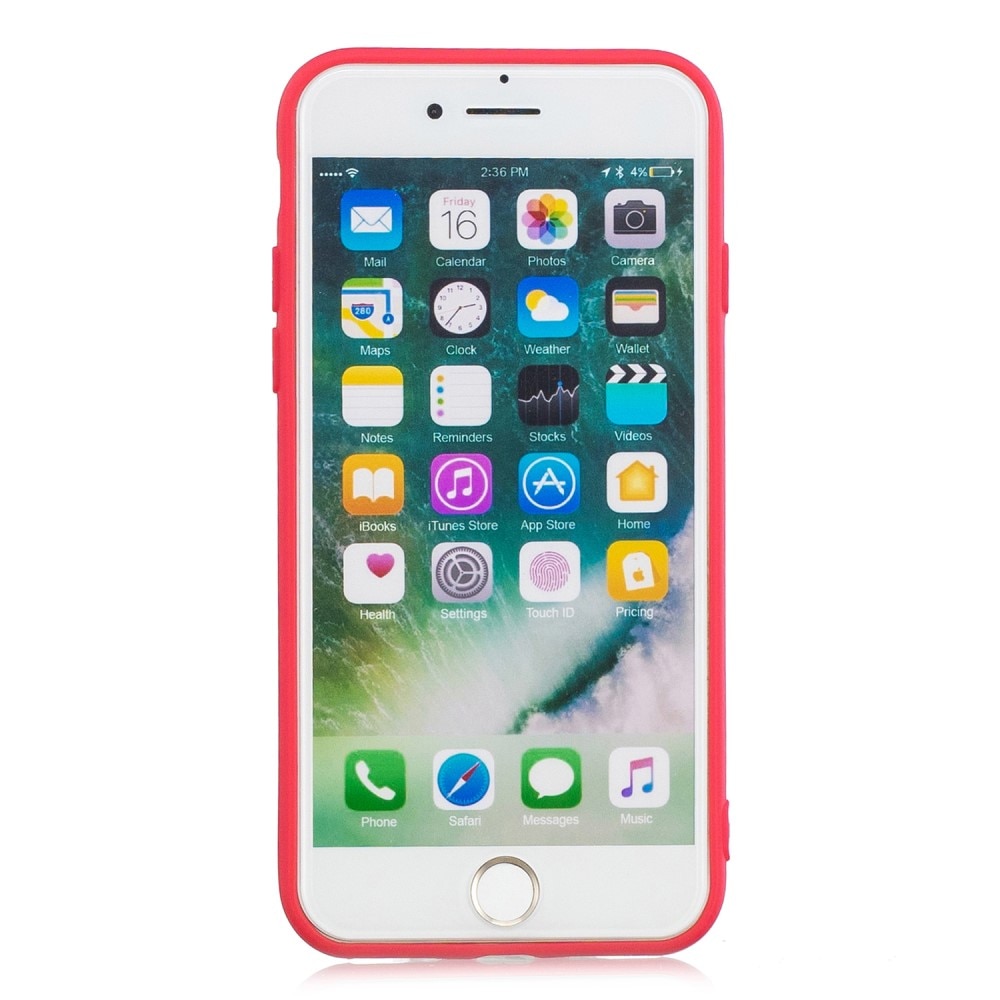 Funda TPU iPhone 7 rojo