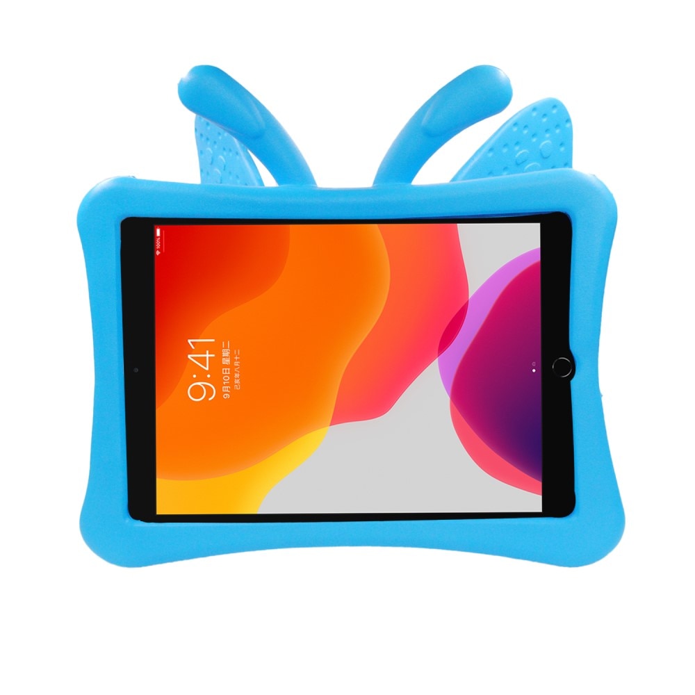 Funda con diseño de mariposas iPad 10.2 9th Gen (2021) azul