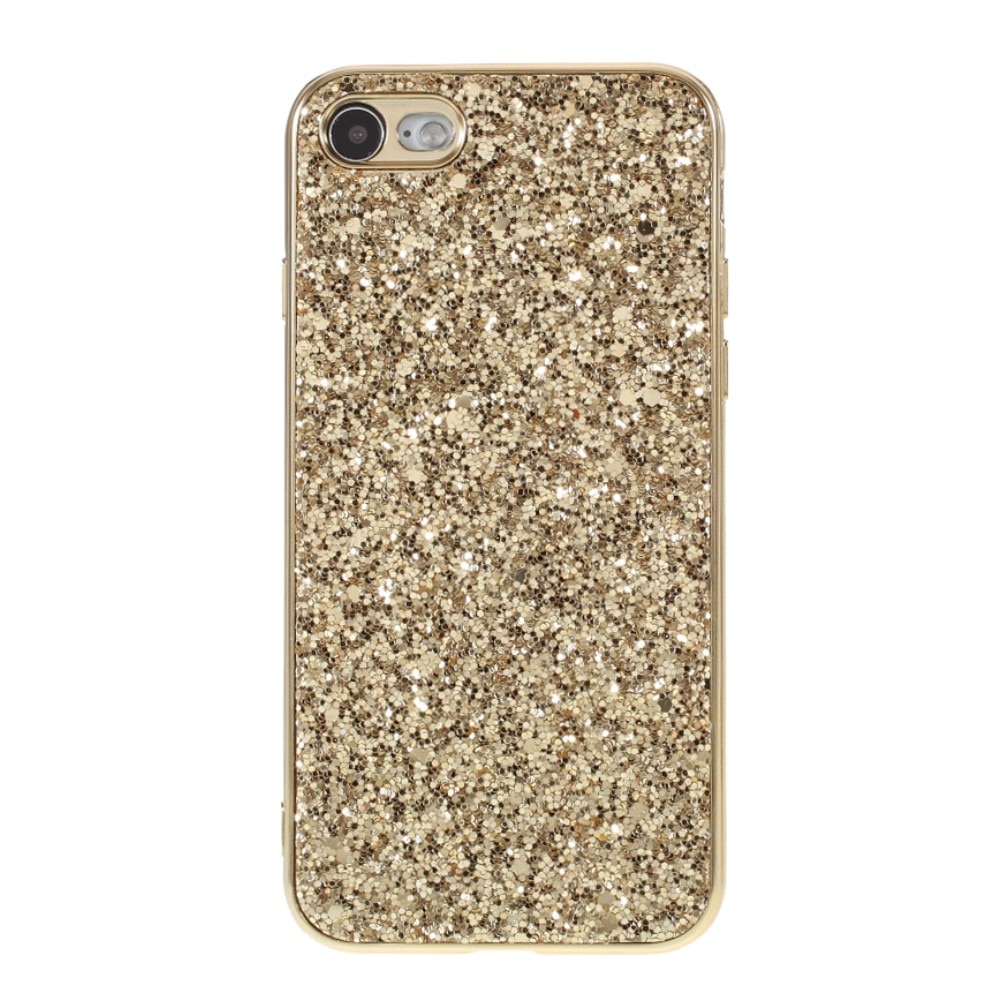 Funda Brillantina iPhone SE (2022) oro