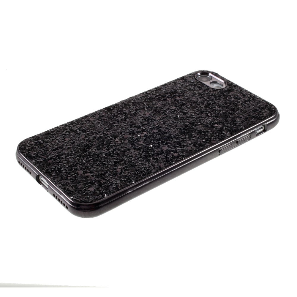 Funda Brillantina iPhone SE (2020) negro