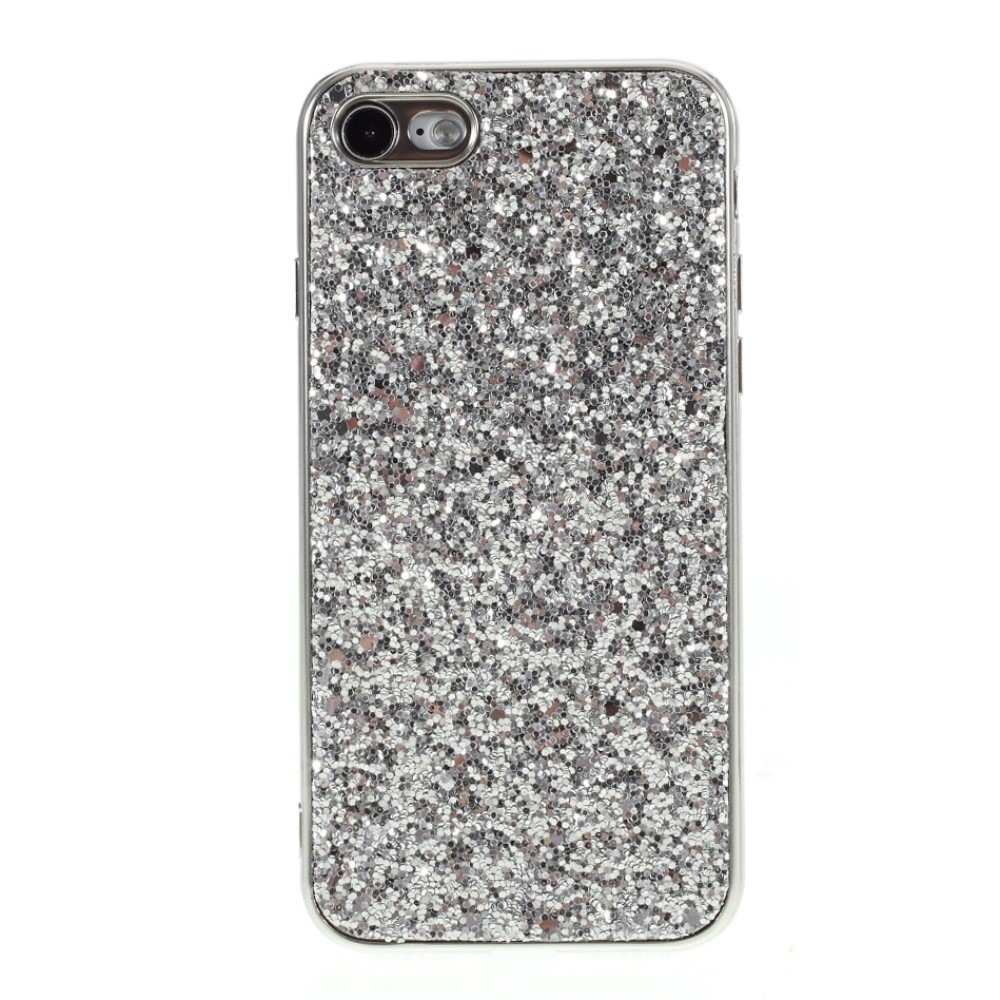 Funda Brillantina iPhone 7/8/SE plata