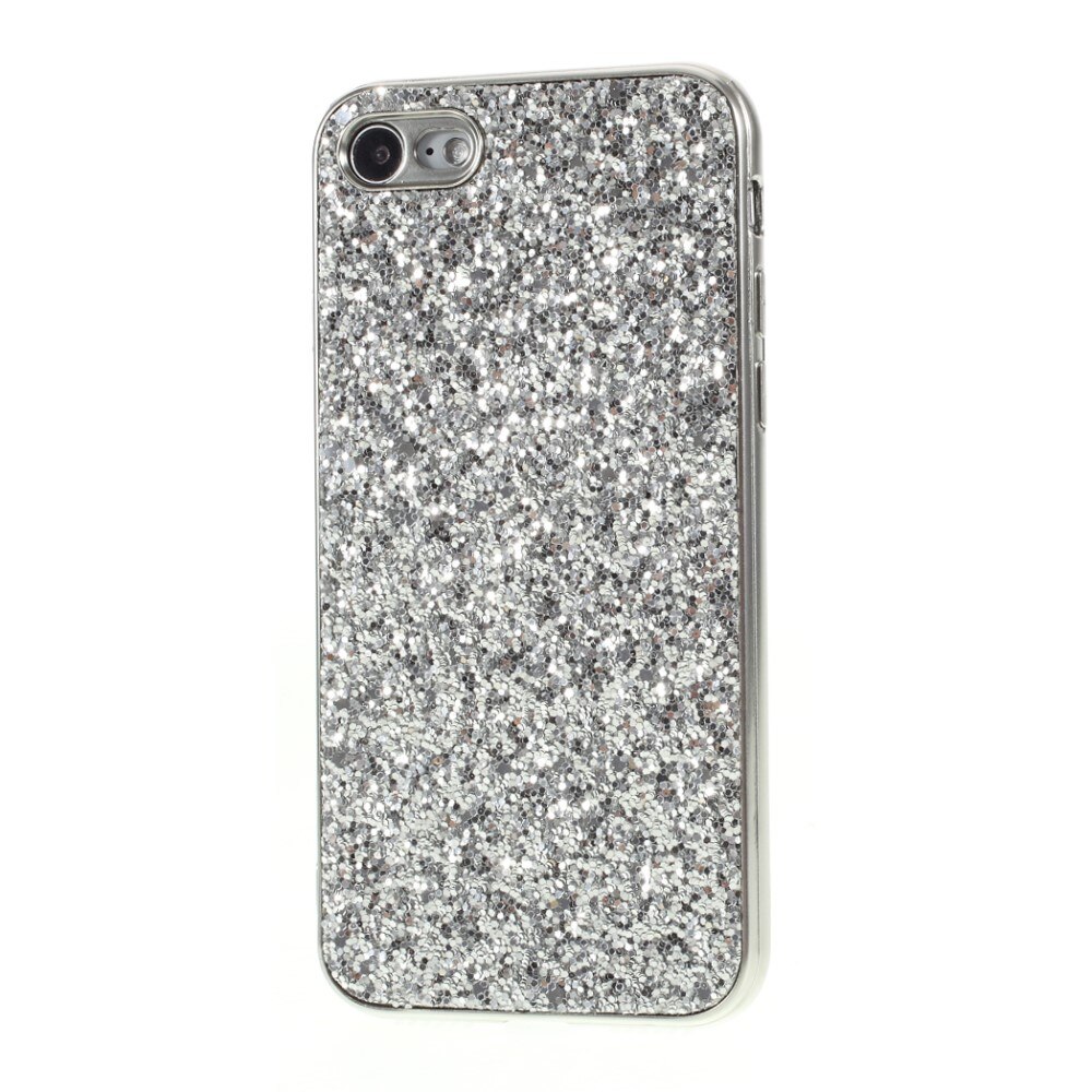 Funda Brillantina iPhone SE (2020) plata