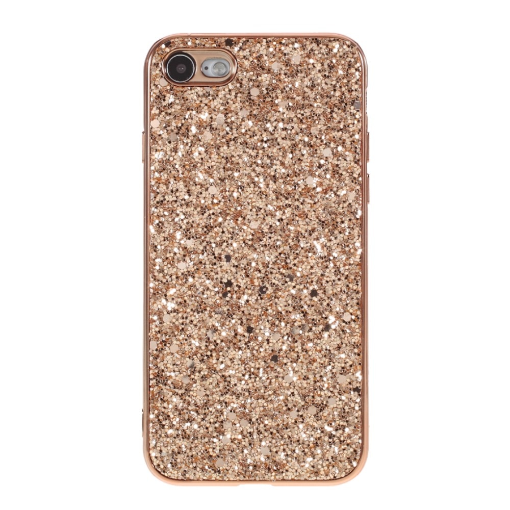 Funda Brillantina iPhone 8 oro rosa