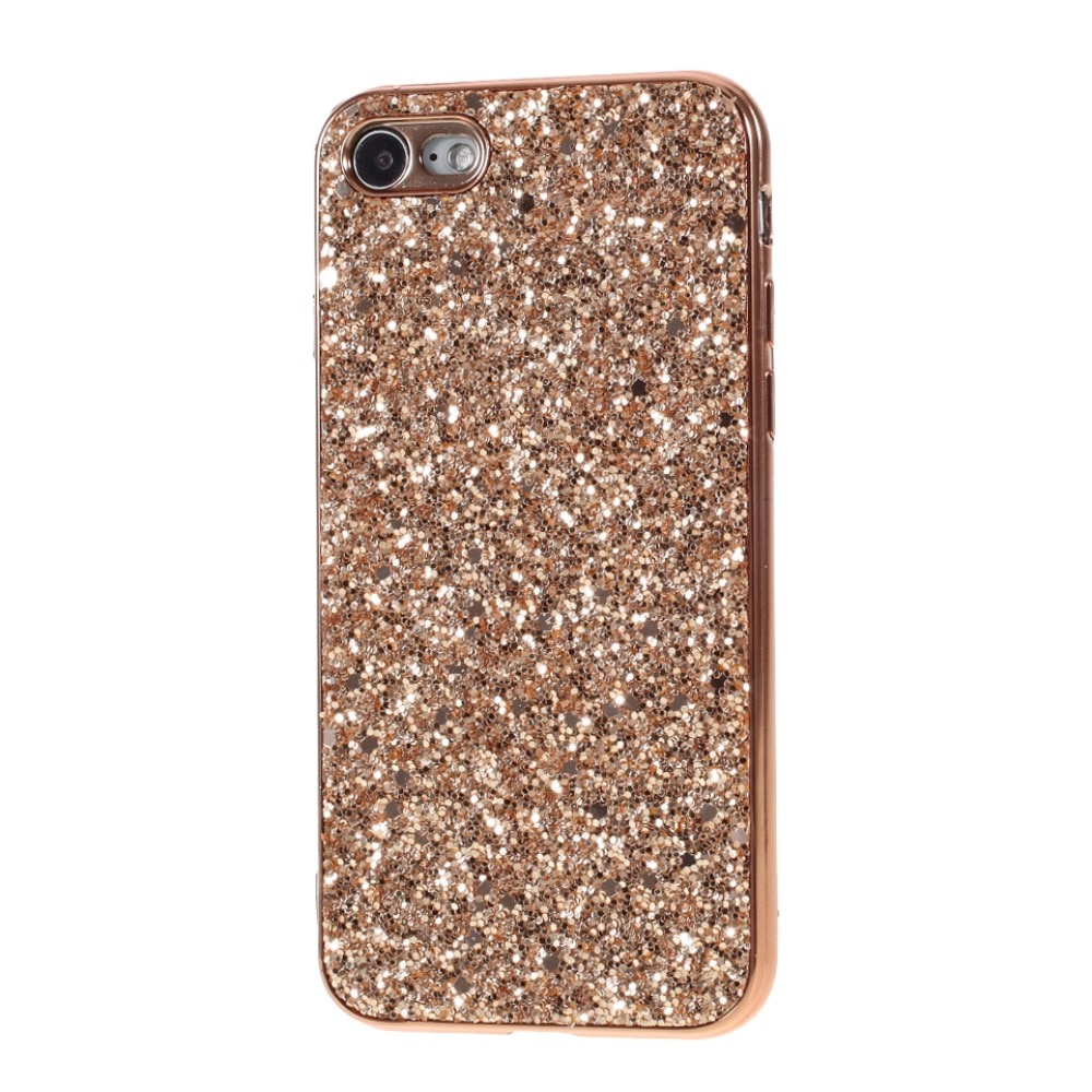 Funda Brillantina iPhone 7 oro rosa