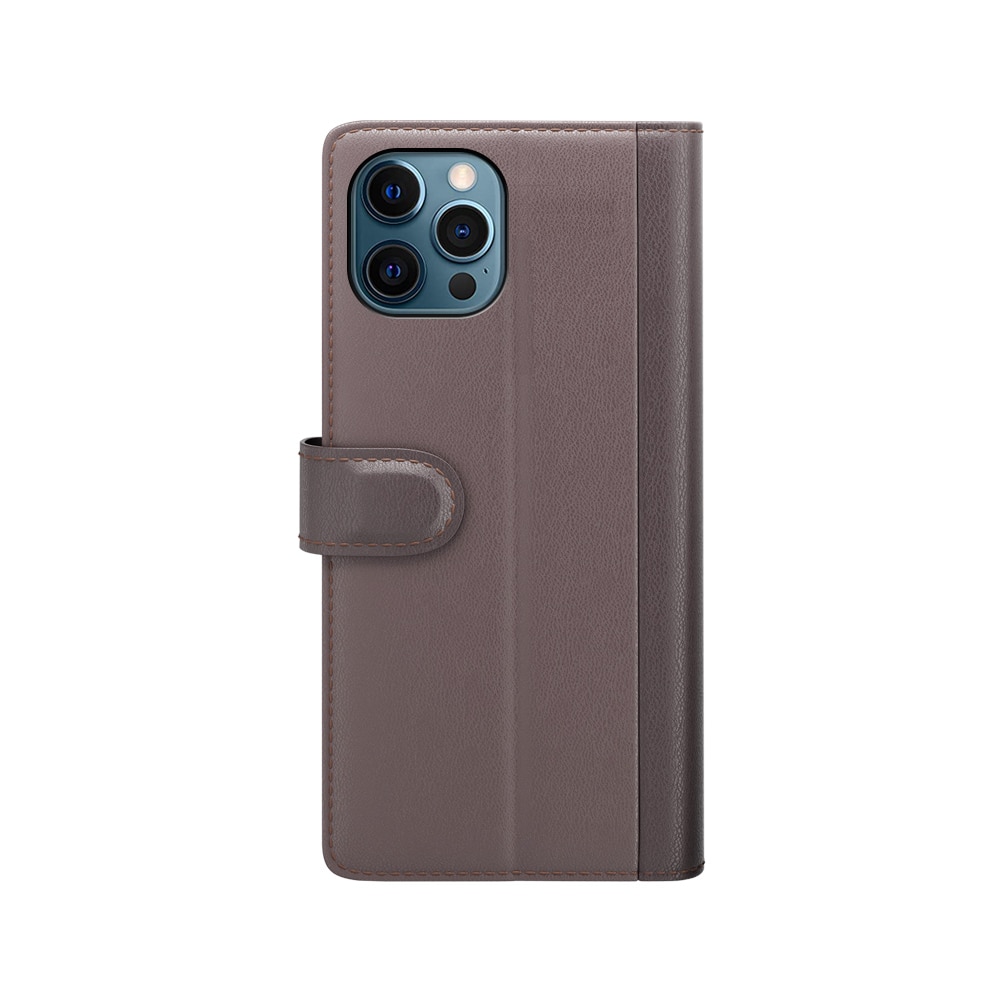 Funda de cuero genuino iPhone 12 Pro Max, Marrón