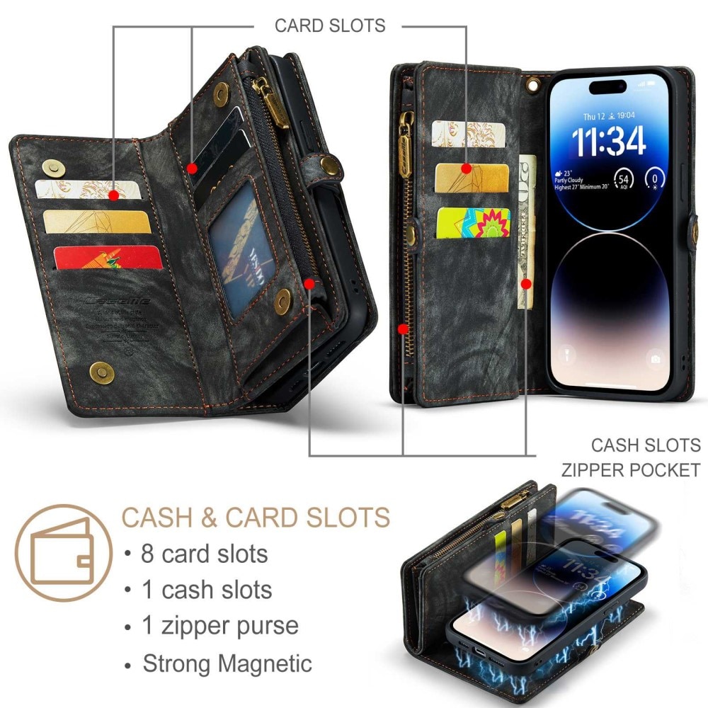 Cartera Multi-Slot iPhone 12 Pro Max Gris