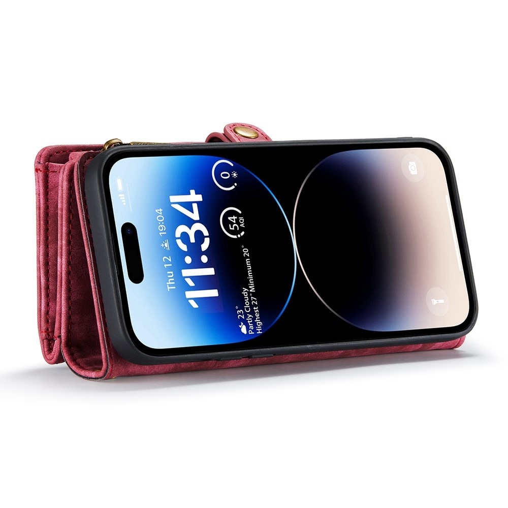 Cartera Multi-Slot iPhone 12/iPhone 12 Pro Rojo