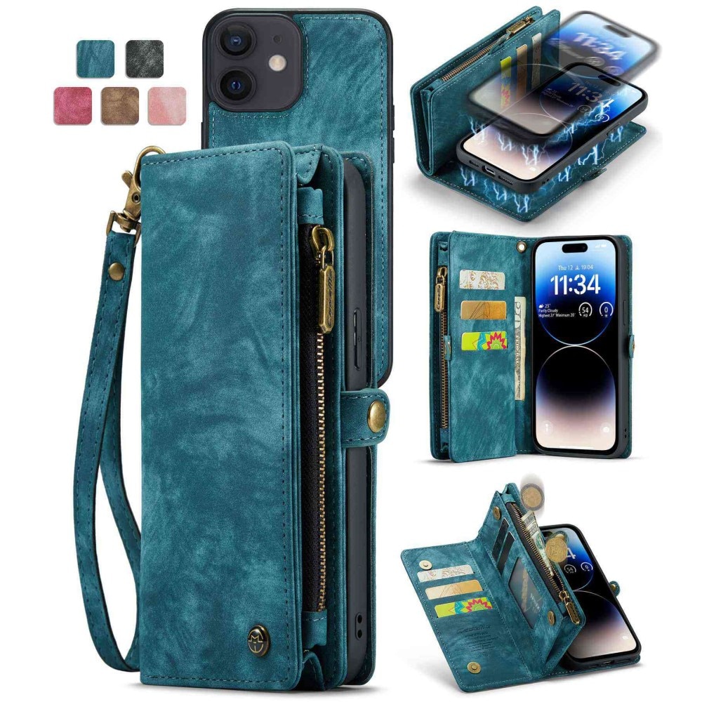 Cartera Multi-Slot iPhone 12/iPhone 12 Pro Azul
