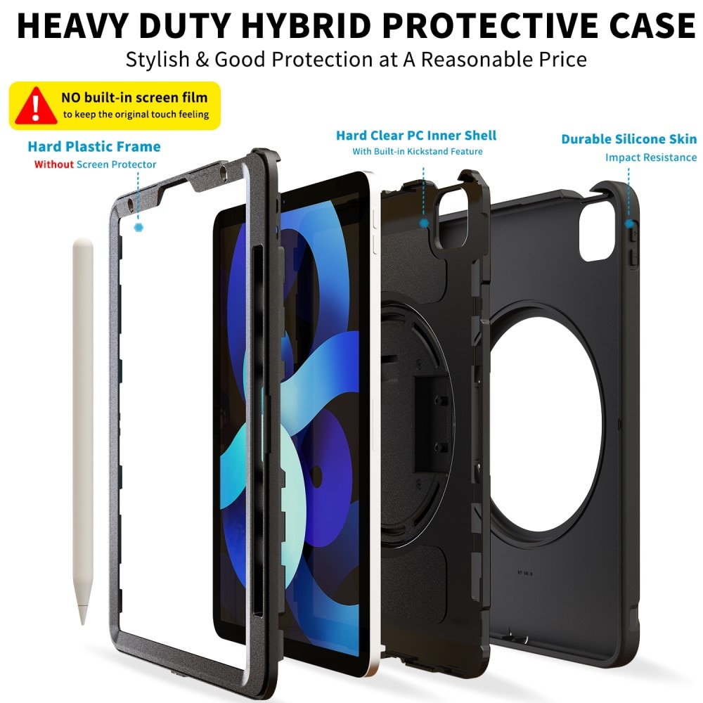 Funda híbrida a prueba de golpes Apple iPad Air 11 7th Gen (2025) negro