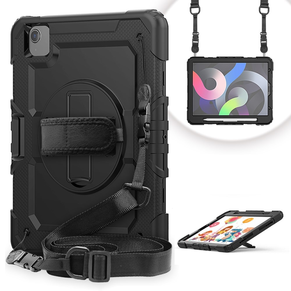 Full Protection Funda híbrida a prueba de golpes Correa el hombro iPad Pro 11 2nd Gen (2020) negro