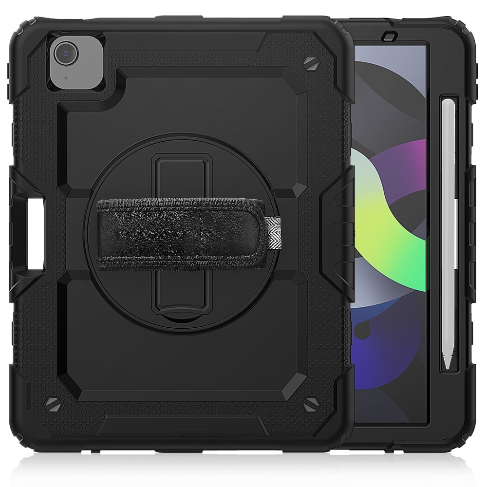 Full Protection Funda híbrida a prueba de golpes Correa el hombro iPad Air 10.9 5th Gen (2022) negro