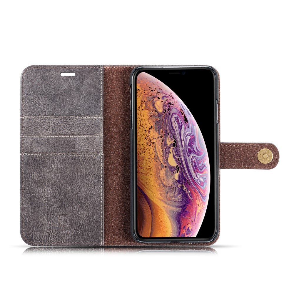 Cartera Magnet Wallet iPhone XS Max Marrón