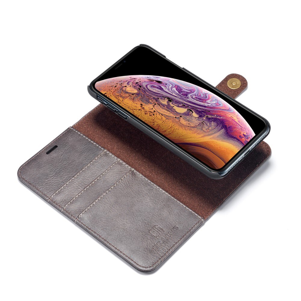 Cartera Magnet Wallet iPhone XS Max Marrón