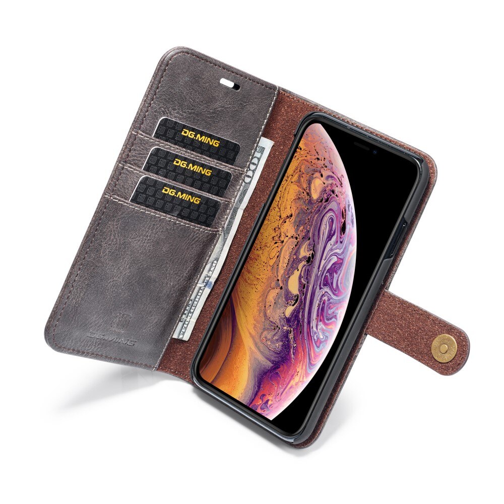 Cartera Magnet Wallet iPhone XS Max Marrón