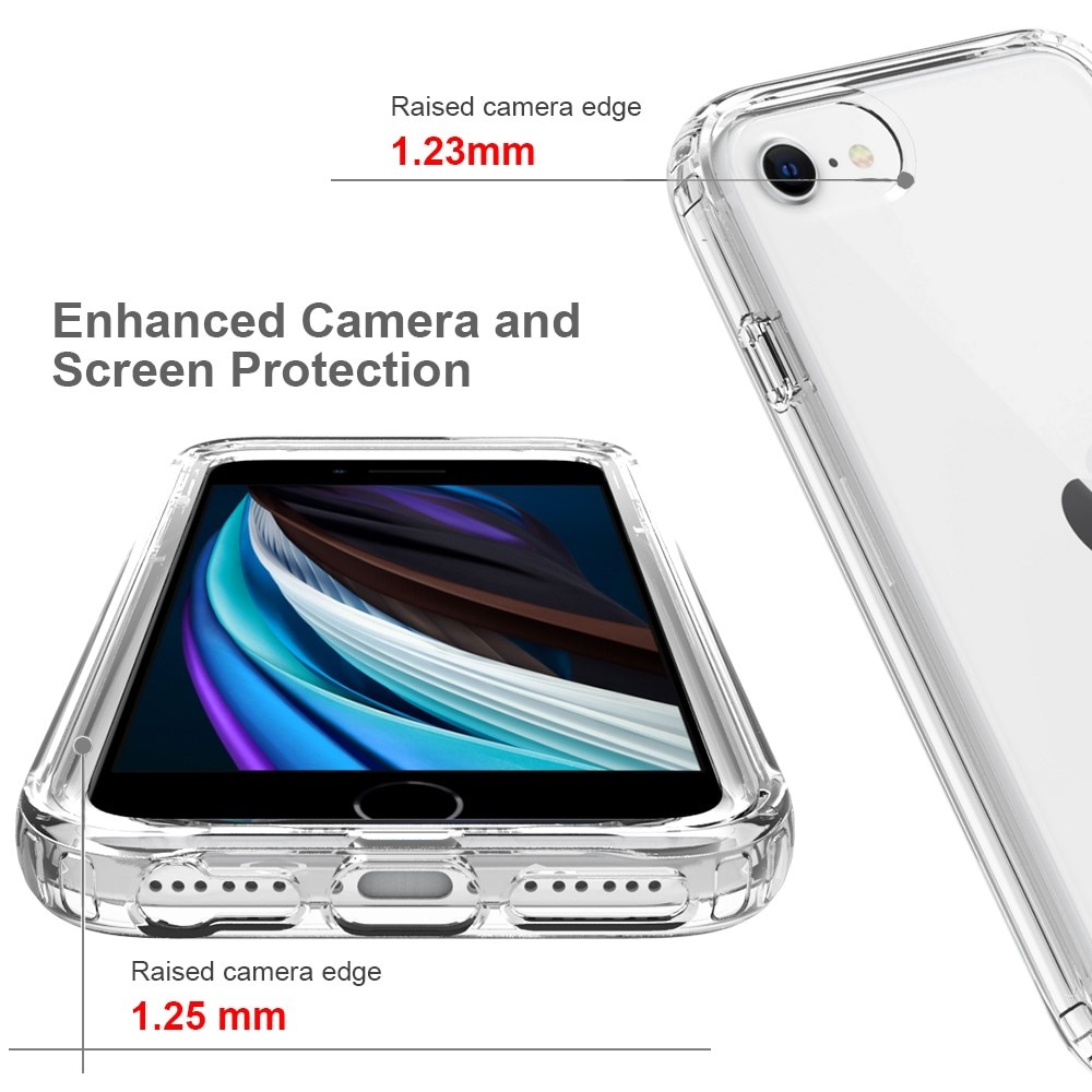 Funda con cobertura total iPhone 7 Transparente