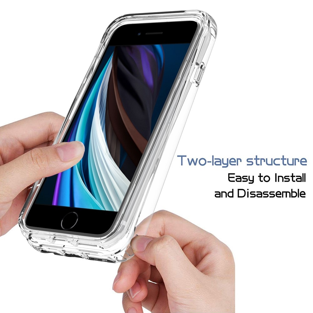 Funda con cobertura total iPhone 7 Transparente
