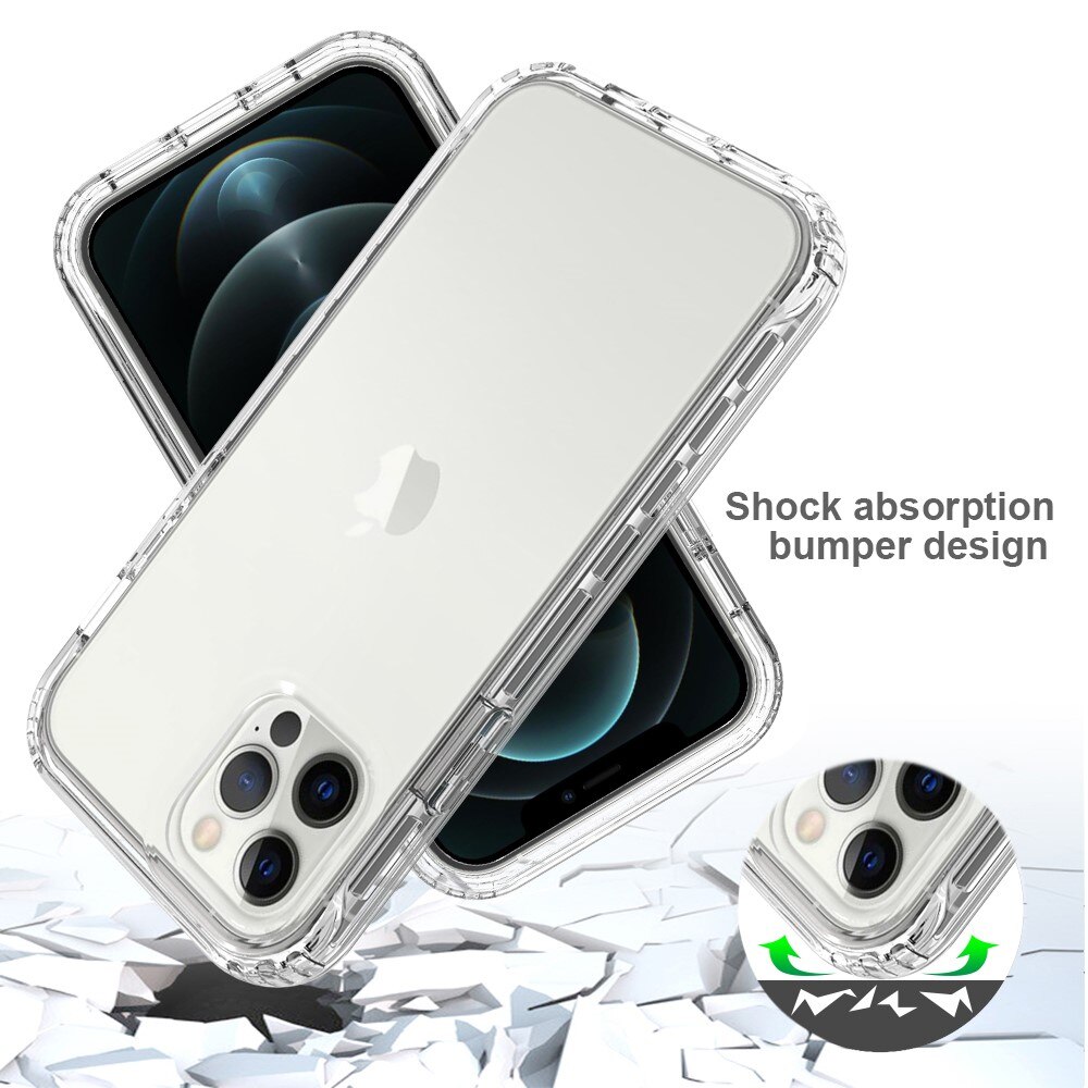 Funda con cobertura total iPhone 12/iPhone 12 Pro Transparente