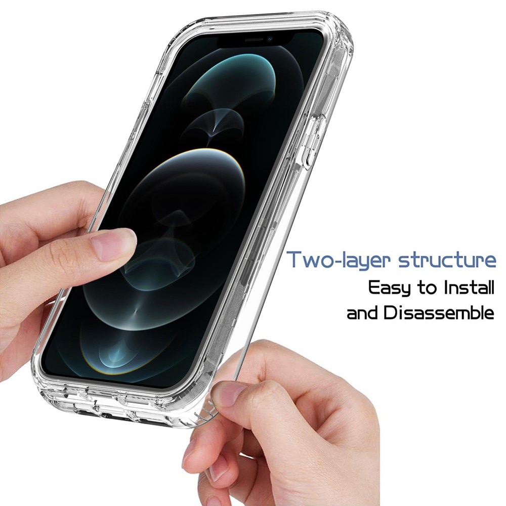 Funda con cobertura total iPhone 12/iPhone 12 Pro Transparente