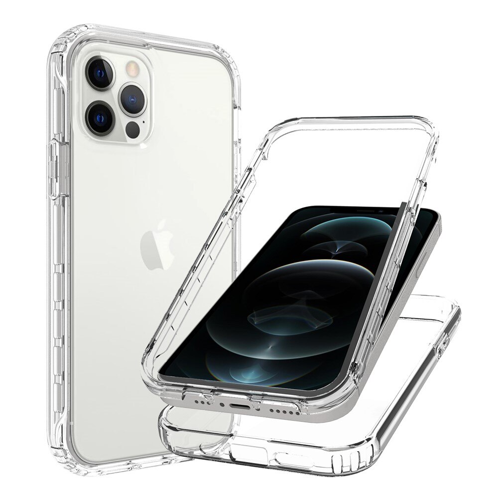 Funda con cobertura total iPhone 12/iPhone 12 Pro Transparente