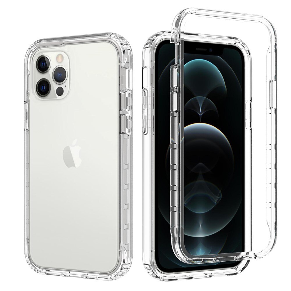 Funda con cobertura total iPhone 12/iPhone 12 Pro Transparente