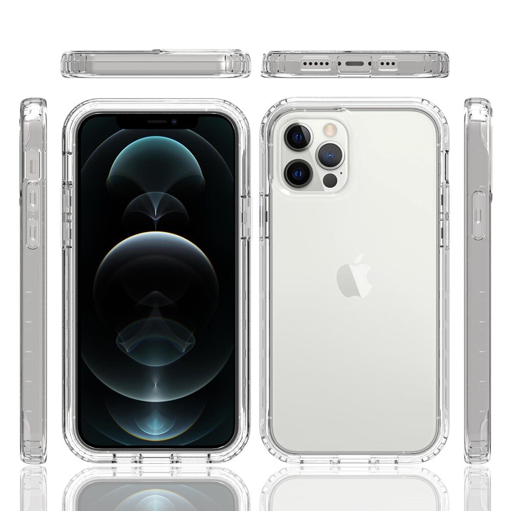 Funda con cobertura total iPhone 12/iPhone 12 Pro Transparente