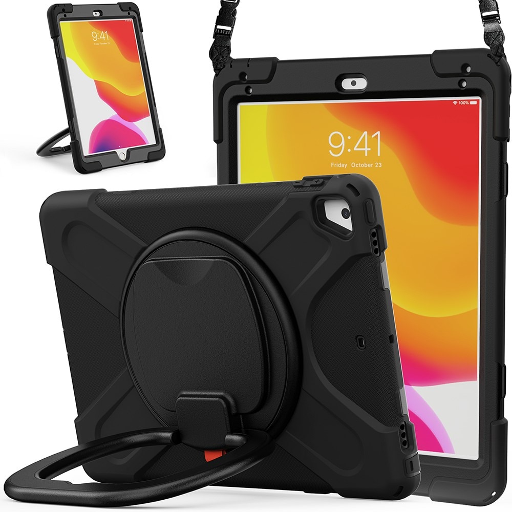 Funda híbrida con soporte y correa para el hombro iPad Air 2 9.7 (2014) negro