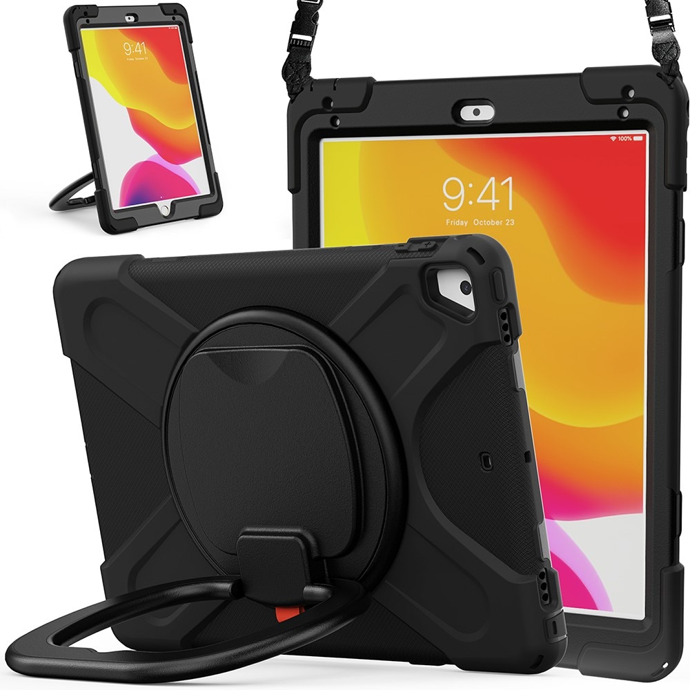 Funda híbrida con soporte y correa para el hombro iPad 9.7 5th Gen (2017) negro