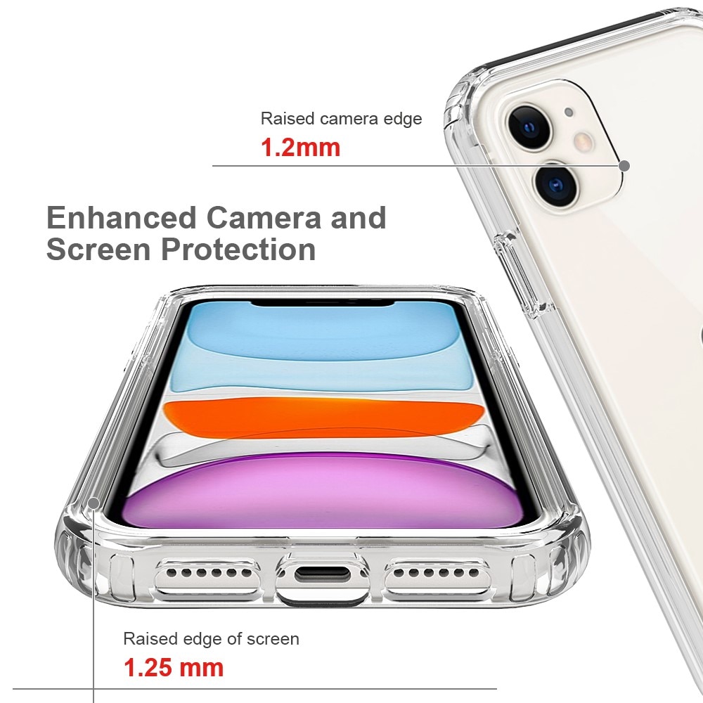 Funda con cobertura total iPhone 11 Transparente
