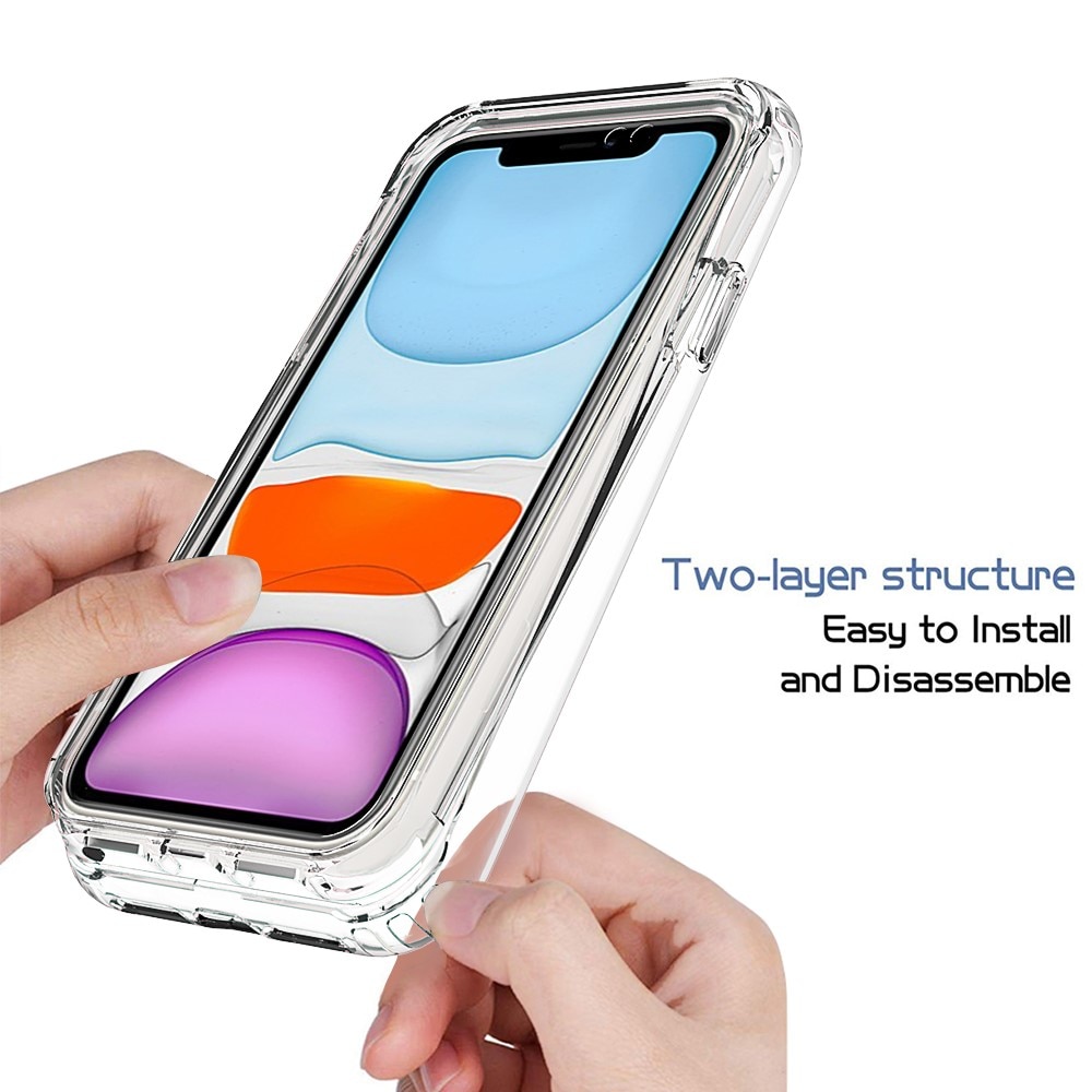 Funda con cobertura total iPhone 11 Transparente