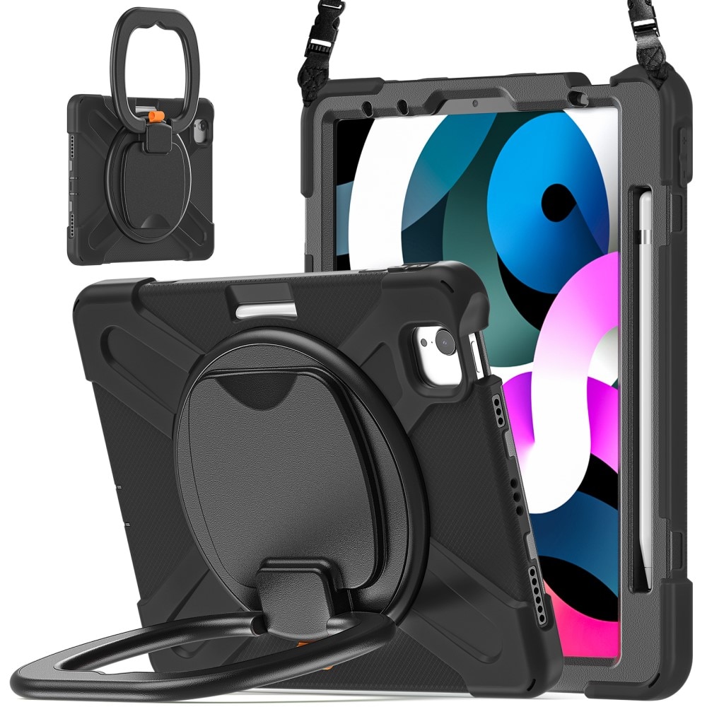 Funda híbrida con soporte y correa para el hombro Apple iPad Air 11 7th Gen (2025) negro