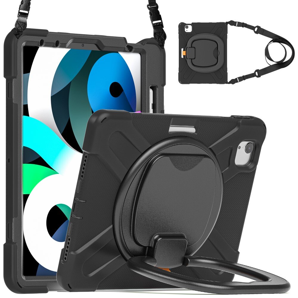Funda híbrida con soporte y correa para el hombro Apple iPad Air 11 7th Gen (2025) negro