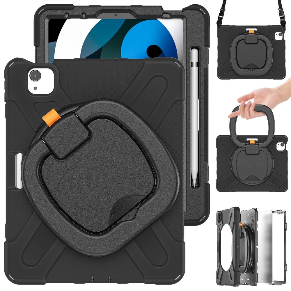Funda híbrida con soporte y correa para el hombro Apple iPad Air 11 7th Gen (2025) negro