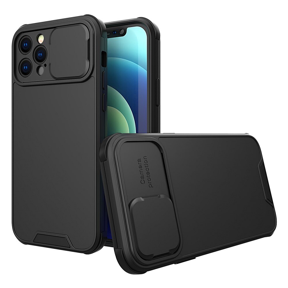 Funda con protección para cámaras iPhone 12 Pro Negro