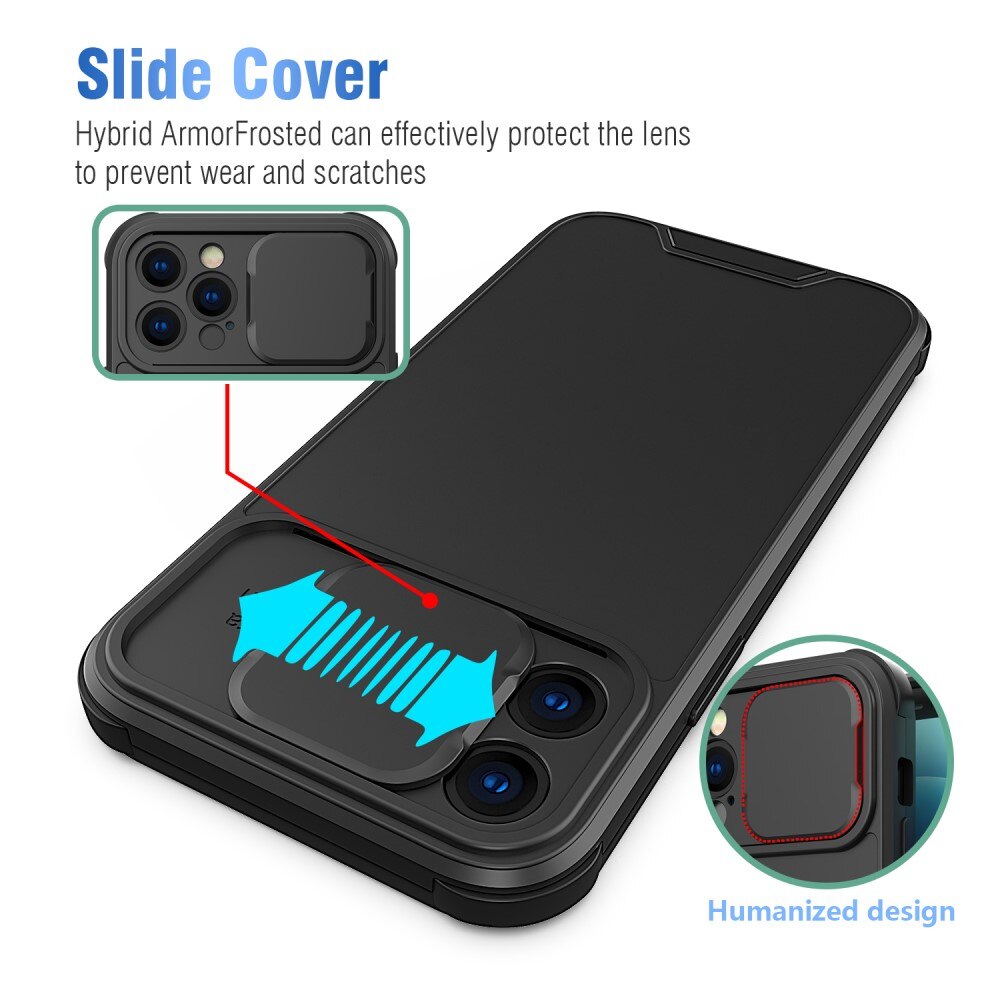 Funda con protección para cámaras iPhone 12 Pro Negro