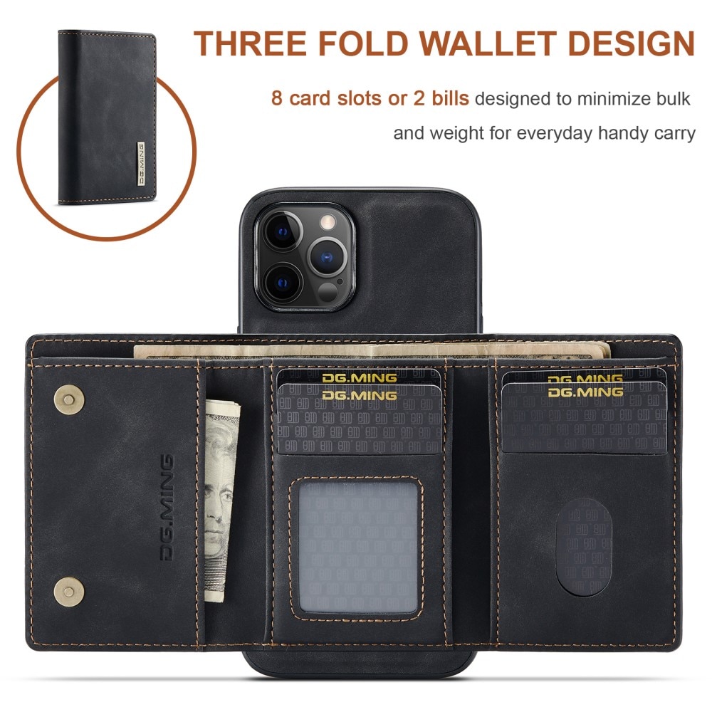 Funda Magnetic Card Slot iPhone 12 Pro Max Negro
